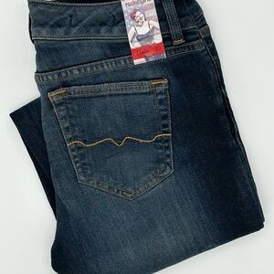 Red Engine Dark Blue Jeans
